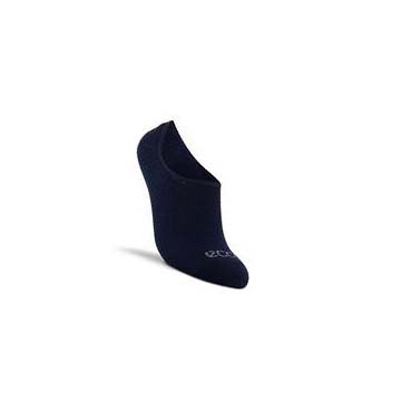 Men's Ecco Casual No-Show Socks Blue | USA 822VRW